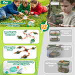 Bug Catcher for Kids, Bug Catcher Kit for Kids with Insect Net and Tweezers, Insect Habitat, Outdoor Toy for Ages 4-8, Bug Box, Birthday Gift for Age Boys Ages 4 5 6 7 8-12 Boys Girls
