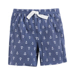 Hudson Baby Unisex Baby Shorts Bottoms 4-Pack, Anchors, 0-3 Months