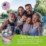 OKAY ORANGE Non-Toxic Toddler Bowls with Non-Slip Base | Stainless Steel Baby Bowls for Kids | 5 Inch BPA-Free Dishwasher Safe Bowls | Mess-Free Feeding Supplies | 1-Pack Set