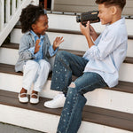 The Children's Place,Baby Girls,and Toddler Barrel Leg Jeans,Max Wash,18 Months,24 Months
