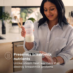 Baby Brezza AirSwirl Waterless Baby Bottle Warmer - Hospital-Grade Safe Warming for Breastmilk + Formula - No Hot Spots, No Water - Works with Nearly All Bottles