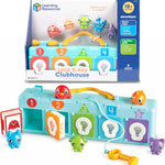 Learning Resources Lock & Key Clubhouse, Counting and Fine Motor Games, Combination Lock Toy , Montessori Activity Center For Kids, Preschool Learning Activities, Boy and Girls Gifts