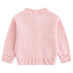 Curipeer Baby Little Girls Pink Bowknot Cardigan Sweater Toddler Girls Embroidered Bowknot Cardigan for Baby in Spring and Autumn 3T