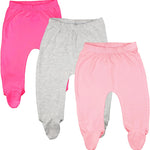 123 Bear Baby Soft Cotton Spandex Pants with Feet