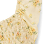 The Children's Place,Baby-Girls,and Newborn Casual Short Sleeve Dress with Diaper CoverYellow Floral,6 Months,9 Months