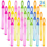 JOYIN 24 Pack 14.6’’ Big Bubble Wands Bulk (2 Dozen) for Summer Toy, Outdoor/Indoor Activity Use, Easter, Bubbles Party Favors Supplies for Kids