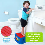 Spidey and His Amazing Friends Team Up 2 Piece Essential Potty Training Set - Soft Potty Seat, Step Stool