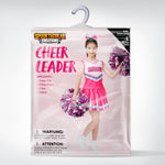 Spooktacular Creations Halloween Girl Cheerleader Outfit, Pink Zombies Cheerleader Costume for Girls Set for Halloween Dress-Up, High School Themed Party (Small, 5-7 yrs)