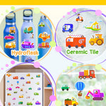 Benresive Reusable Sticker Books for Kids 2-4, Sticker Books for Toddlers 1-3 2-4, Toddler Travel Toys Activities Crafts Gifts - Vehicle