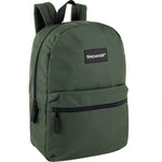 Trail maker Classic 17 inch Backpacks with Adjustable Padded Straps | School Backpacks for Girls, Boys (Green)