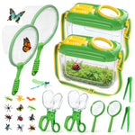 HAIMST Bug Catcher for Kids, 22 PCS Bug Catching Kit with Bug Collector Toy Bugs Butterfly Net Magnifying Glass Insect Catcher Tweezers, Outdoor Explorer Kit for Kids Age 3 4 5 6 7 8