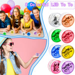 24 Pack LED Light Up Yo Yo Glow in the Dark Yo Yos for Beginner Level Birthday Party Favors Classroom Prizes Bulk Toys for Goodie Bags, 8 Colors