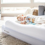 Regalo Inflatable Toddler Travel Bed with 2-Sided Safety Rail Bumpers, Portable Air Mattress with Pump & Carry Bag, Safe & Durable Bed for Camping, Travel, Sleepovers (Ages 2-5)