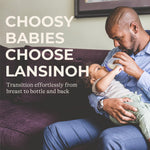 Lansinoh NaturalWave Baby Bottle Nipples, Fast Flow, Size F, 6+ Months, 4 Count – 100% Soft, Durable Silicone, Made Without BPA BPS, Anti-Colic, Supports Baby’s Developing Mouth and Teeth