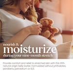 Burt's Bees Mama Belly Butter, Stretch Mark Cream for Pregnancy Massages Body & Reduces Scar Appearance, Prenatal & Postnatal Tummy Skin Care, Shea Butter & Vitamin E Rich Formula, 6.5 Oz Tub