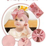 doboi Baby Girl Headbands Set - 20pcs Hair Bows and Nylon Headbands, Big Bows for Infant, Newborn, and Toddler Girls