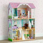 Delta Children MySize Dollhouse - Large 3-Story Dollhouse with 7 Rooms Includes 12 Accessories - Fits 12-inch Dolls - Pretend Play Dream Gift for Ages 3+