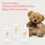 ECOLATIÈR Baby Cream Soap - 98% Natural, Vegan, Hypoallergenic Body Wash & Gentle Baby Soap for Sensitive Skin, Newborn & Toddler Care, Soft & Nourishing, 8.5 Fl Oz