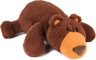 Plush bear toy on a white background