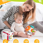 Montessori Sensory Toys for Toddlers 1-3, Activity Busy Cube for 1 2 3 Year Old Boy Girl, Travel Plane Cars Learning Educational Toys for Baby Toddler Birthday Gifts