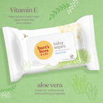 Burts Bees Baby Bee Chlorine-Free Wipes, 72 Count (Pack of 6)