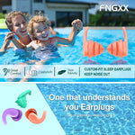 Kids Swimming Ear Plugs,3 Pairs Waterproof Reusable Silicone Child Swim Earplugs for Swimming Surfing Bathing Showering,Small Children Water Ear Plugs Suitable for Boys and Girls (Kids 6-14 Years Old)