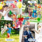 Beria Bubble Guns with Bubble Solution- 3 Pack, Bubbles Gun, Blaster, Blower, Maker, Machine for Boys Girls, Birthday Gifts for Ages 3 4 5 6 7 8 Year Old Kid, Outdoor Toys for Toddlers, Party, Wedding