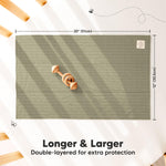 KeaBabies Organic Cotton Burp Cloths Baby Girl, Boy - 6-Pack Large Burping Clothes for Babies, Spit Up Rags, Super Soft & Absorbent Newborn Wash Towels, Gender Neutral, Non-Shrink (Stria, Hedges)