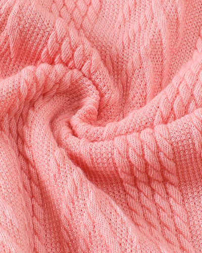 Kucnuzki 2T 3T Girl Clothes Baby Girl Fall Winter Outfits Long Sleeve Blouses Pink Polo Shirt Cute Swing Top Flare Baby Leggings Knit Pants Clothing For Kids