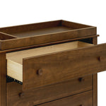 Babyletto Sprout 3-Drawer Changing Table Dresser w/Removable Tray | GREENGUARD Certified Baby Dresser with Changing Table Top & Storage for Nursery - Versatile Use for Bedroom/Hallway, Natural Walnut