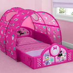 Delta Children - Disney Minnie Mouse Plastic Sleep and Play Toddler Bed with Tent, Pink
