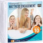 Utopia Bedding Zippered Mattress Encasement Queen, 100% Waterproof Bed Bug and Dust Mite Proof Mattress Protector, Absorbent Six-Sided Mattress Cover