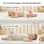 Dream On Me Baby Zzz 5” Full-Size Crib & Toddler Bed Mattress in a Box – GREENGUARD Gold & BSA Certified, Breathable, Water-Resistant, Machine Washable Cover, (52" L x 28" W x 5" H)