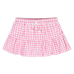 Toddler Girls' Knit Skort (Skirt with Built-in Shorts) 2-Pack, Pink Floral, 18 Months