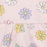 Little Me Clothes for Baby Girls' Fun Daisy Bodysuit Dress with Headband, Cherry Blossom/Multi, 9 Months