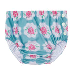 Durio Reusable Swim Diapers for Baby Toddler Newborn Washable Water Diapers for Swimming Beach Essentials Green Roses 2-3 T