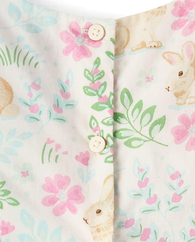 The Children's Place,Baby-Girls,and Toddler Flutter Dress, Short SleeveWhite Daisy Bunny,4 Years