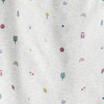 little planet by carter's Girl 2-piece Pajamas made with Organic Cotton, Icon Print, 3T