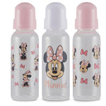 Baby Bottles 9 oz for Boys and Girls| 3 Pack of Disney Minnie Bows and Winks Infant Bottles for Newborns and All Babies | BPA-Free Plastic Baby Bottle for Baby Shower