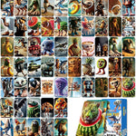 Collage of various animal figurines with a box labeled 'Animal Brain Pop' at the bottom right corner.