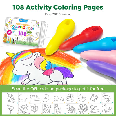 Jar Melo Dinosaur Coloring Roll for Kids -Sticky No Mess Coloring Poster for Toddlers, 118×15.74 Inches Large Coloring Tablecloth, Drawing Paper for Kids' Easel Ideal Gifts for Home Birthday Party