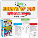 Funwares Minute of Fun Game - Minute to Win It Games for Kids, Adults, Teens, Families, Game Night, Gift for Home, Birthdays, or Travel. 2-12 Players! Outdoor - 272 Challenges