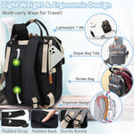 SHITIESHOU Diaper Bag Backpack Baby Bag, Baby Girl Boy Diaper Bag for Dad Mom with Pad, 16 Pockets, Pacifier Case, Large Diaper Bags Unisex for Travel (Black)