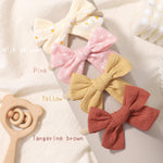 doboi 10PCS Baby Girls Headbands Hair Bows Nylon Linen Hairbands Handmade Hair Accessories for Newborn Infant Toddlers Little Girl and Kids