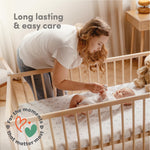 Cotton Crib Sheets 2 Pack – Sweety Fox Mini Fitted Sheets for Baby Boys and Girls, Soft Jersey Knit for Crib or Toddler Bed, Woodland Print