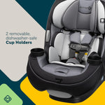 Safety 1st Grow and Go All-in-One Slim Convertible Car Seat, Rear Facing, 5-40 lbs, Forward Facing (30–65 lbs), High Back Booster Seat 40-100 pounds, Sugar Plum Pop