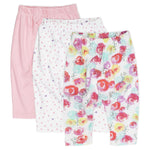 HonestBaby Baby Infant Organic Cotton Cuff-Less Harem Pants Multi-Pack, 6-9 Months