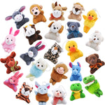 JOYIN 24 Pack Mini Animal Plush Toy Assortment, Animals Keychain Decoration for Kids, Small Stuffed Animal Bulk for Kids, Carnival Prizes, School Gifts, Halloween Goodie Bags