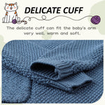 Peecabe Toddler Baby Girl Boy Cable Knit Sweater Cotton Infant Pullover Crewneck Long Sleeve Sweatshirt Fall Winter (Haze Blue, 2T)
