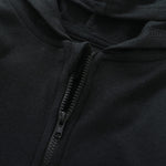 ROMPERINBOX Unisex Solid Baby Sweatshirts Hoodies, Lightweight Full Zip-up Jackets Coat 0-24 Months (Black, 9-12 Months)